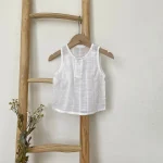 【66-90cm】 ベスト or セットアップ ベビー 韓国風 シンプル - 画像 (14)