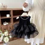 【80-120cm】ワンピース フブラック ふわふわ 可愛い - 画像 (4)