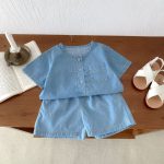 【66-100cm】サロペットorワンピースorセットアップ デニム 無地 - 画像 (15)
