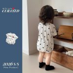 【66-90cm】ロンパース キノコ ドット 可愛い ベビー服 - 画像 (4)