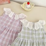 【73-120cm】セットアップ ノースリーブ チェック - 画像 (13)