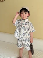 【80-150cm】セットアップ or ワンピース 総柄プリント - 画像 (26)