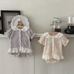 【73-100cm】セット レース フリル 透かし編み 半袖 - 画像 (8)