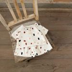 【73-120cm】セットアップ 北欧風 ワッフル 半袖 - 画像 (12)