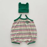 【66-90cm】ロンパース ベビー ボーダー サロペット 韓国風 - 画像 (17)