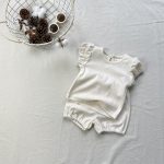 【73-100cm】セットアップ フリル袖 ワッフル - 画像 (4)