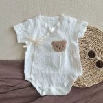 【66-90cm】ロンパース ヒョウ柄 ナチュラル - 画像 (6)
