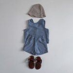 【73-100cm】セットアップ ベビー デニム 無地 通園・お出かけに - 画像 (11)