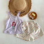 【80-120cm】ショートパンツ カラフル ハートプリント - 画像 (6)