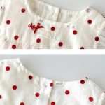 【66-90cm】ロンパース レッド ドット フリル - 画像 (9)