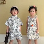 【80-150cm】セットアップ or ワンピース 総柄プリント - 画像 (5)
