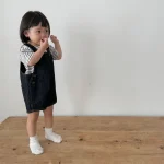【66-100cm】サロペット or ボーダーTシャツ ベビー 韓国風 - 画像 (4)