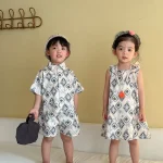【80-150cm】セットアップ or ワンピース 総柄プリント - 画像 (7)