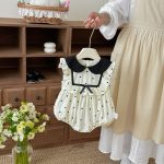 【66-90cm】ロンパース 可愛い ドット/チェック ベビー服 - 画像 (10)