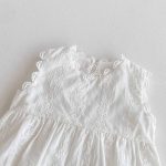 【66-90cm】ロンパース ホワイト 蝶結び付き ベビー服 - 画像 (11)