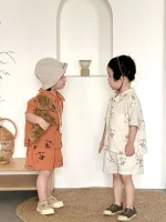 【80-150cm】セットアップ キッズ パームツリーサマー - 画像 (9)