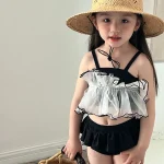 【90-140cm】スイムウェア 女の子 おしゃれ フリルデザイン