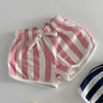 【73-100cm】ショートパンツ ベビー ストライプ ボトムス - 画像 (5)