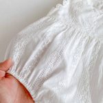 【66-90cm】ロンパース ホワイト 蝶結び付き ベビー服 - 画像 (10)