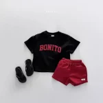 【80-130cm】セットアップ ベビー ノーカラー ワッフル - 画像 (9)