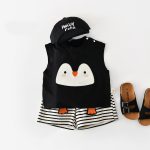 【73-110cm】セットアップ 可愛い ペンギン 上下セット