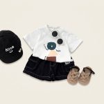【73-120cm】Tシャツ スマイル カジュアル トップス - 画像 (3)