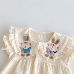 【66-90cm】ロンパース 可愛い ダブル ウサギ - 画像 (9)