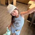 【80-130cm】セットアップ 女の子 英字プリント - 画像 (4)