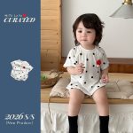 【66-90cm】ロンパース キノコ ドット 可愛い ベビー服 - 画像 (5)