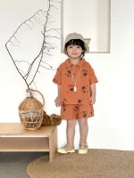 【80-150cm】セットアップ キッズ パームツリーサマー - 画像 (6)