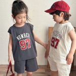 【80-150cm】セットアップ ノースリーブ NUMBER ルーズ - 画像 (4)