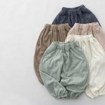 【80-130cm】パンツ 無地 ウエストゴム バルーンパンツ - 画像 (4)