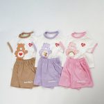 【80-130cm】セットアップ クマ柄 カジュアル - 画像 (2)