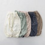 【80-130cm】パンツ 無地 ウエストゴム バルーンパンツ - 画像 (2)