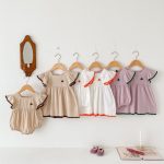 【66-110cm】フリルロンパースorワンピース 姉妹服 - 画像 (2)