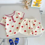 【66-100cm】セットアップ 可愛い クマ柄 コットン 可愛い - 画像 (7)