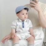 【73-110cm】セットアップ ベビー 男の子 ポロデザイン - 画像 (8)