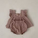 【66-100cm】セットアップ ベビー 韓国風 スクエア - 画像 (6)