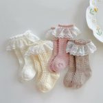 【GOODS】３足セット ソックス ベビー かわいい コットン レース