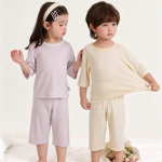 【90-150cm】ルームウェア 無地 シンプル セットアップ - 画像 (5)