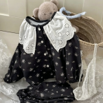 【90-150cm】ルームウェア 花柄 履きやすい セットアップ - 画像 (9)