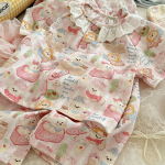 【90-150cm+親サイズ】ルームウェア カートゥーン レース - 画像 (6)