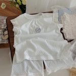 【80-130cm】ルームウェア レース リボン付き おしゃれ - 画像 (8)