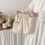 【73-100cm】パンツ ベビー 無地 刺繍 カジュアル - 画像 (10)