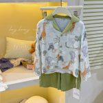 【90-150cm】ルームウェア 折り襟 カートゥーン - 画像 (10)