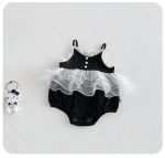 【66-90cm】ロンパースワンピース ベビー チュール