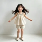 【70-120cm】キャミセットアップ ベビー 韓国風 シンプル - 画像 (12)