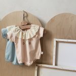 【66-90cm】ロンパース ベビー リル襟 うさぎ柄 - 画像 (6)