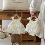 【66-100cm】ロンパースorワンピース ベビー レースプリンセス - 画像 (4)