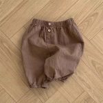 【73-100cm】七分丈パンツ ベビー ストレッチ ウエストゴム - 画像 (4)